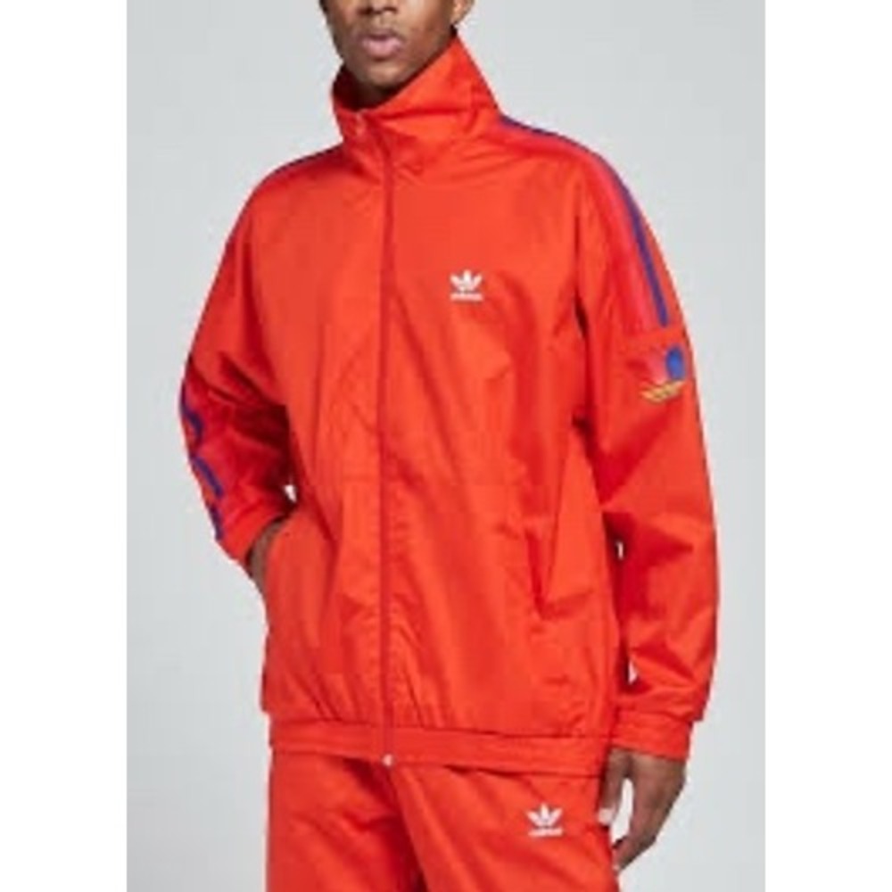 NEW Adidas Originals 3D Trefoil 3-Stripes Track Jacket Active Red GE6248 XL NWOT